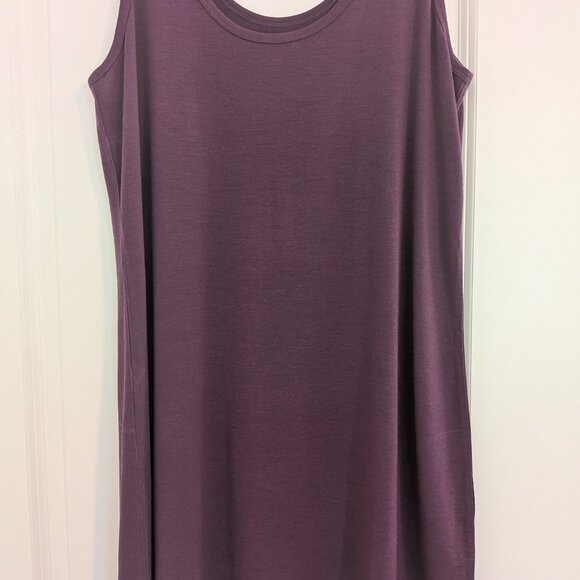 New Unbound Merino Women's Mini Merino Tank Dress Merlot Size Large - Picture 5 of 10